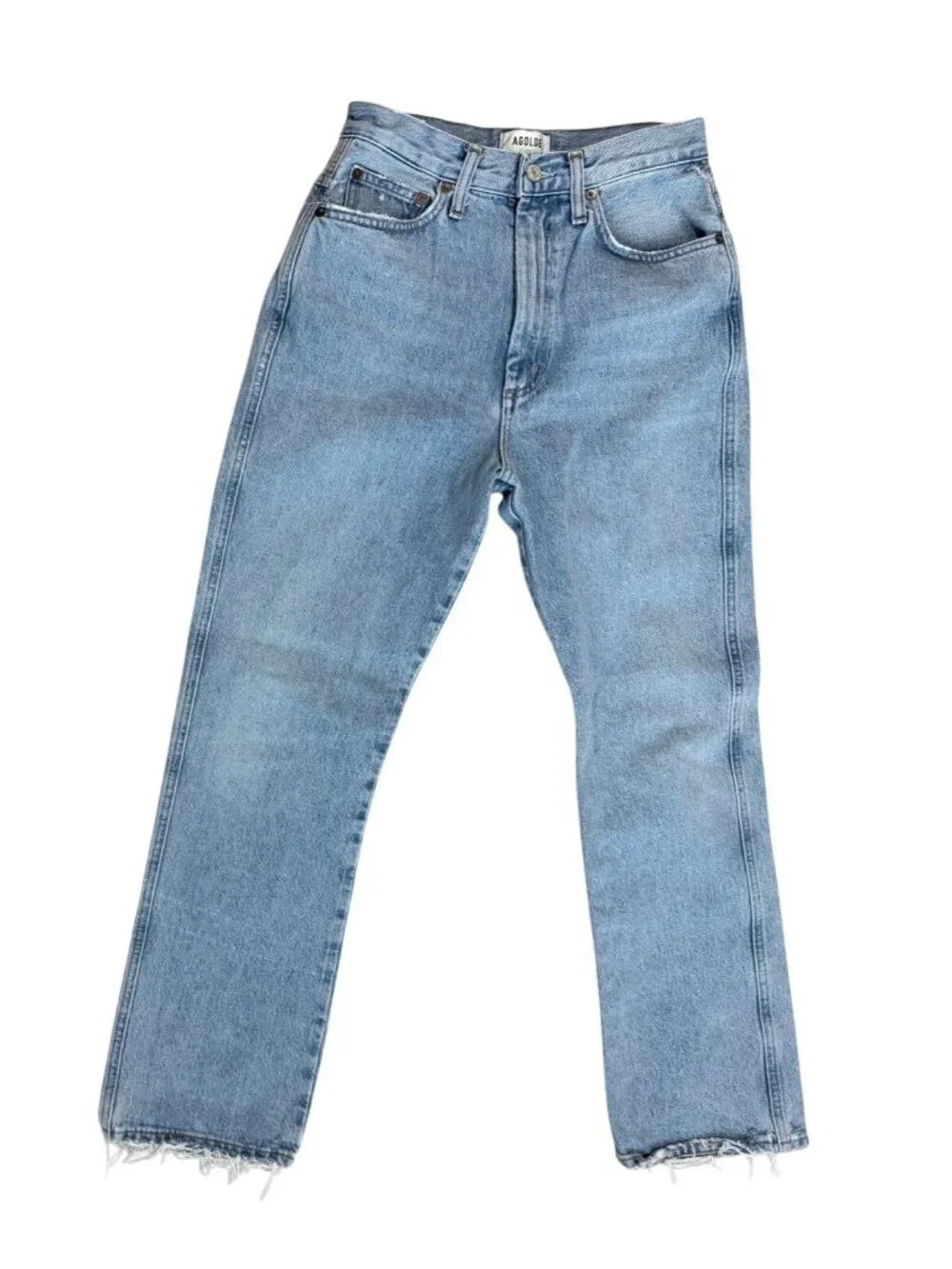 Agolde Jeans Womens Size 26 Pinch Waist High Rise Kick Jeans A095-1141 Crop - Picture 2 of 14